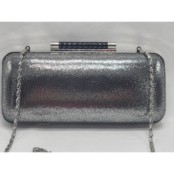 *New* Kate Landry Silver Clutch Crossbody - Picture 2 of 7